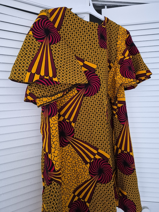 Dresses & Skirts - Vibrant Yellow & Magenta Printed Midi Dress
